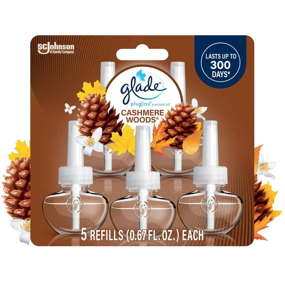 3.35 fl. oz. Cashmere Woods Scented Oil Plug-In Air Freshener Refill (5-Count) price history on PriceWatchPro