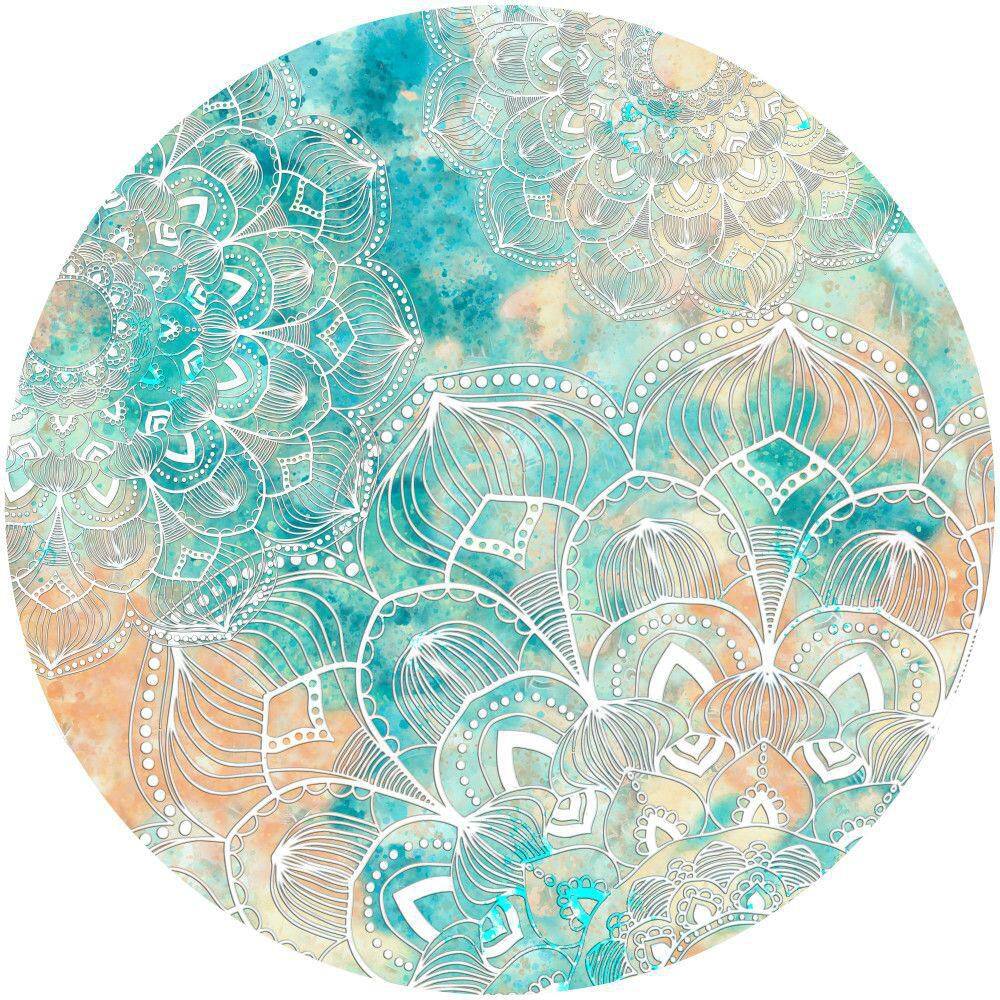 Imagination Multicolor 5 ft. x 5 ft. Graphic Contemporary Round Area Rug price history on PriceWatchPro