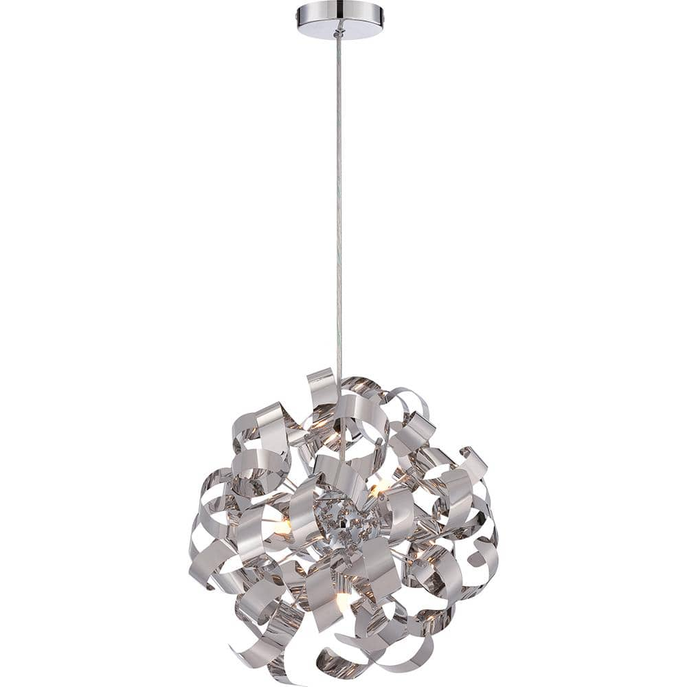 Quoizel RBN2817C Ribbons 5-Light Pendant in Polished chrome