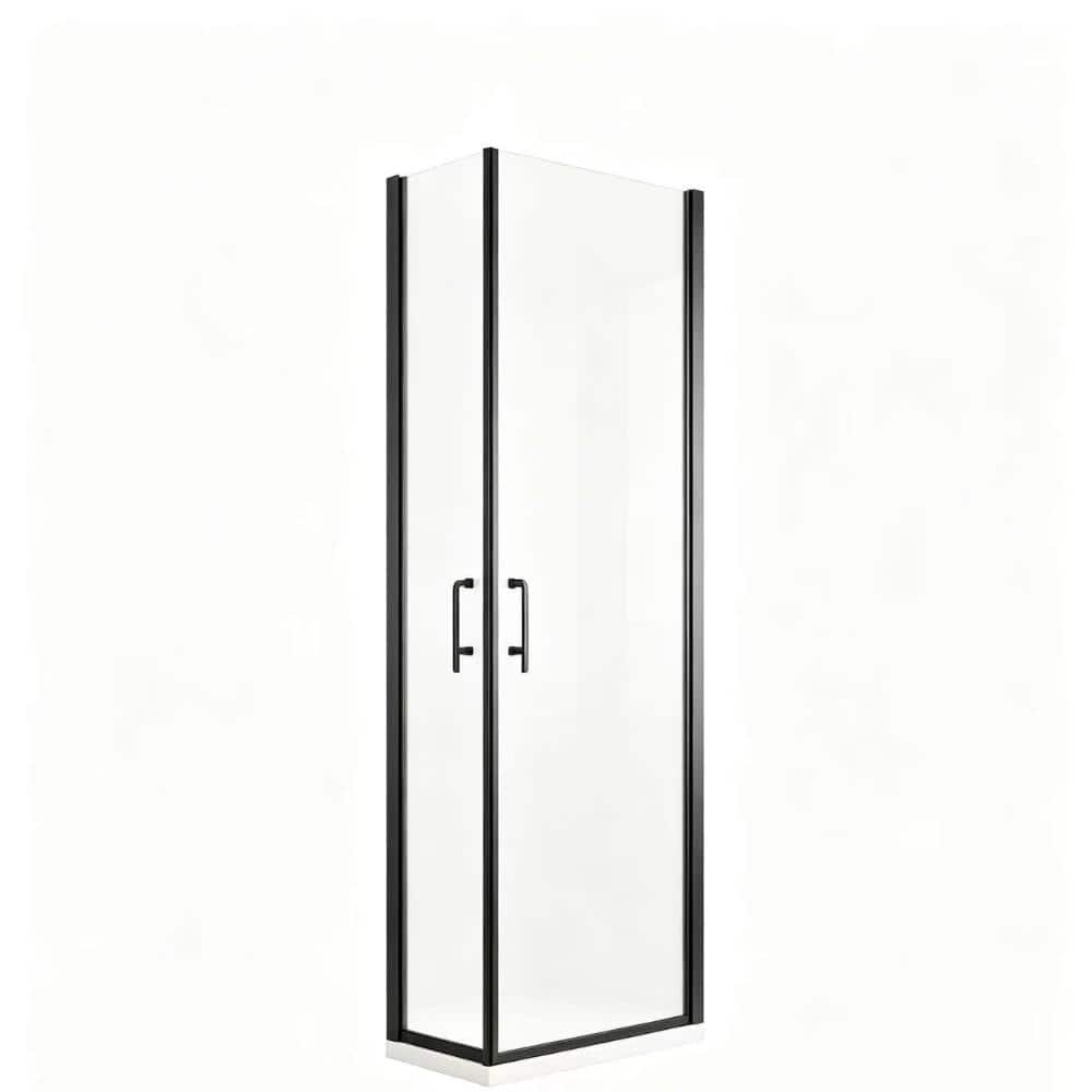 "33.5-35""W x 72""H Frameless Pivot Shower Door, 1/4"" Clear Tempered Glass, Matte Black Hardware" price history on PriceWatchPro