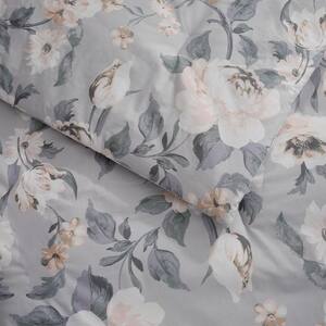 Sofia 3-Piece Gray Floral Comforter Set