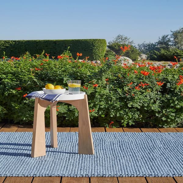 Veranda Handwoven Performance Denim 10 ft. x 14 ft. Indoor Area Rug