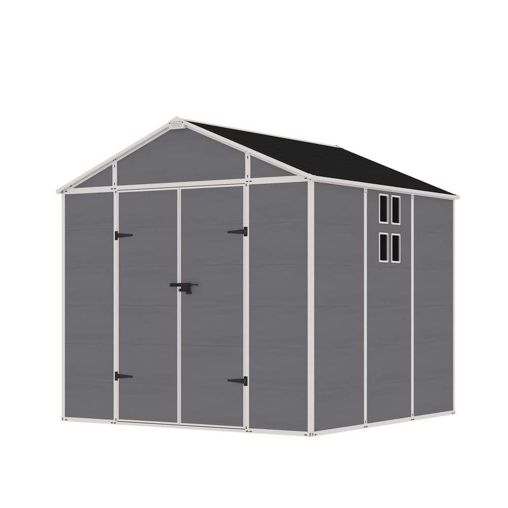 8 ft. W x 8 ft. D Outdoor Resin Garden Tool Storage Shed for Backyard (64 sq. ft.) price history on PriceWatchPro
