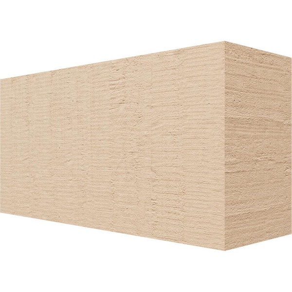 Ekena Millwork 4-in. x 6-in. x 12-in. Block Woodgrain, Primed Tan Timberthane Polyurethane Rafter Tail Brace