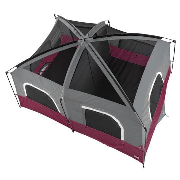 Buy CORE 10 Person Straight Wall Cabin Tent with Full Rainfly Online at Low  Prices in India 