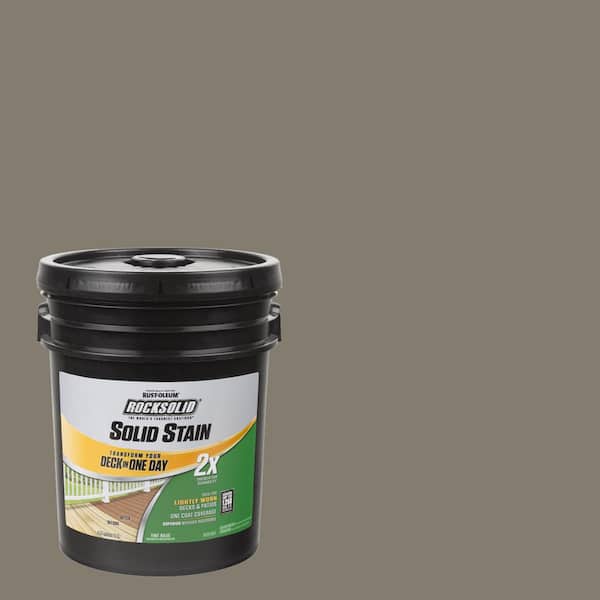 Rust-Oleum RockSolid 5 gal. Winchester Exterior 2X Solid Stain