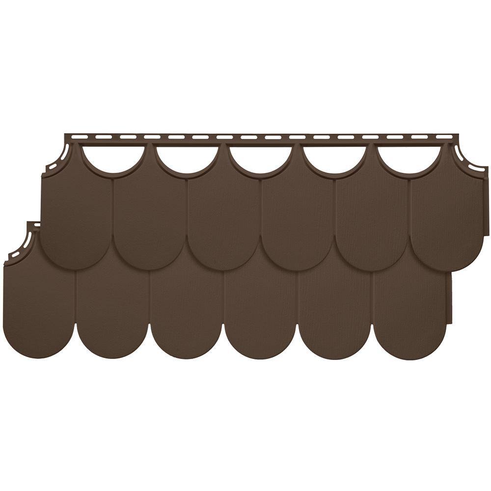 NovikShake HR Half Round (10 in. x 32 in.) Polymer Siding in Coffee Bean (22 Panels Per Box, 32.2 sq. ft.) price history on PriceWatchPro