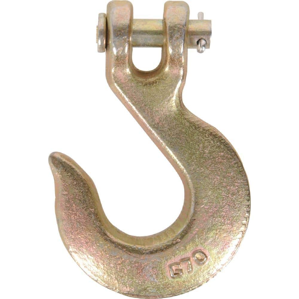 Stanley National Hardware 3254BC 3/8" Clevis Slip Hook in Yellow Chromate 