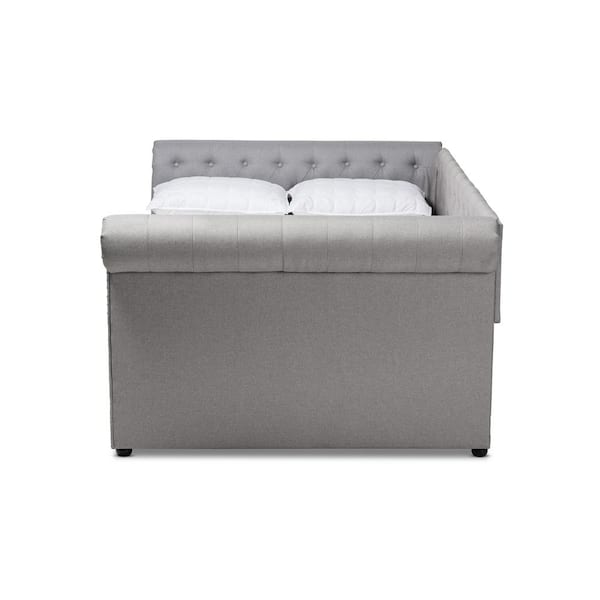 Baxton Studio Mabelle Gray Full Daybed 154 9484 HD The Home Depot