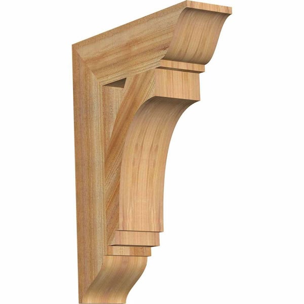 Ekena Millwork 6 in. x 30 in. x 22 in. Western Red Cedar Imperial Traditional Rough Sawn Bracket