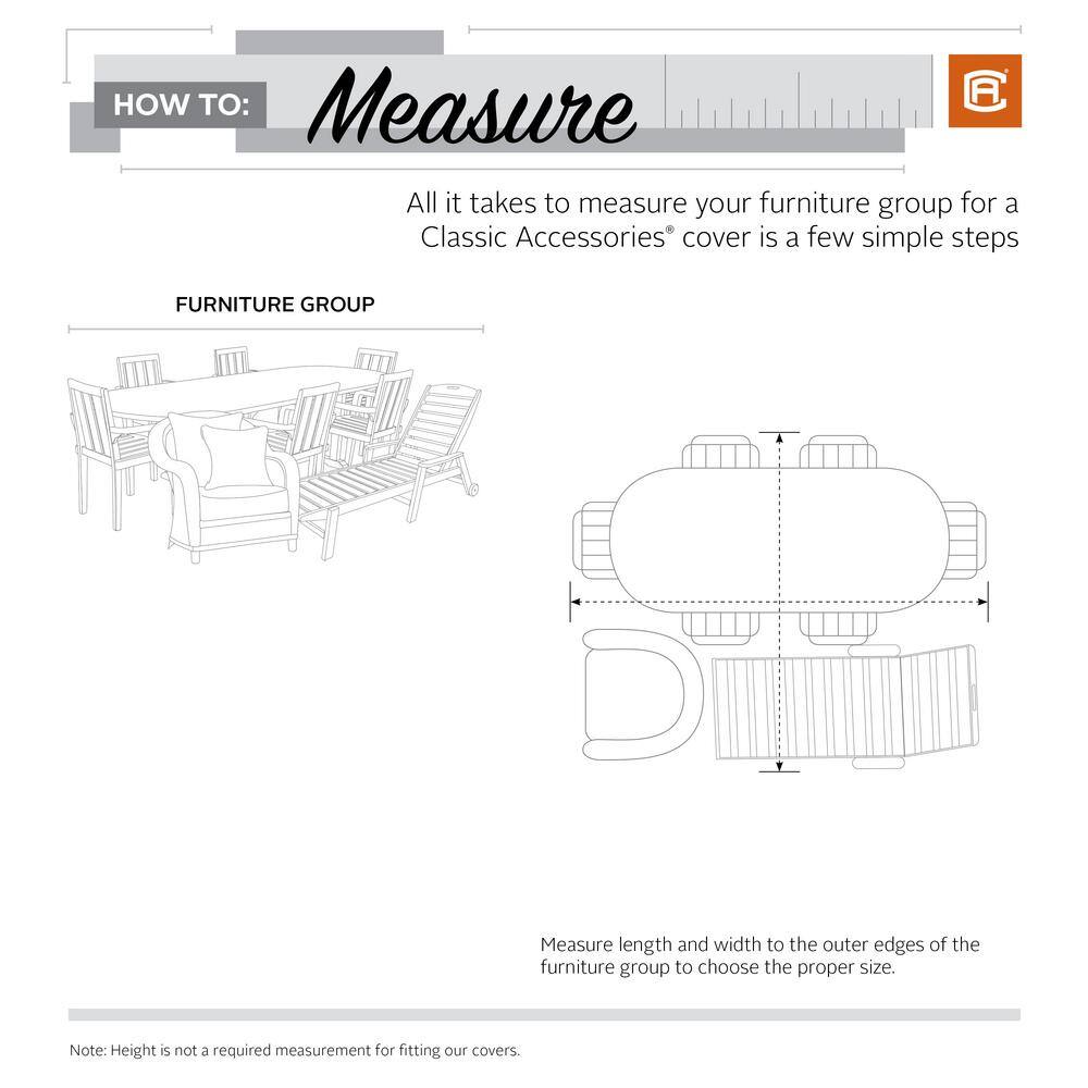 Extra Large Beige and Brown Water-Resistant Patio Furniture Cover