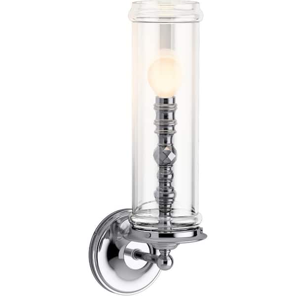 KOHLER Damask 1-Light Polished Chrome Sconce
