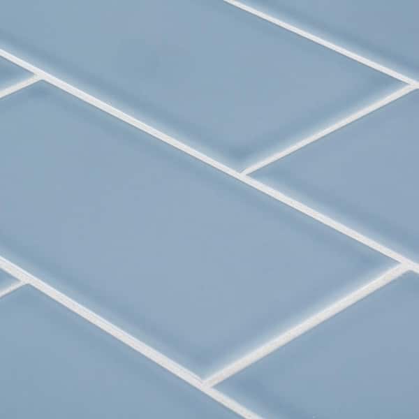 Jeffrey Court Beverly Blue 3 in. x 6 in. Glossy Ceramic Wall Tile (12.5 sq. ft. / case)