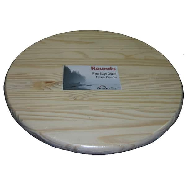 1 In X 36 In X 3 Ft Pine Edge Glued Panel Round Board Zprlr0136 The Home Depot