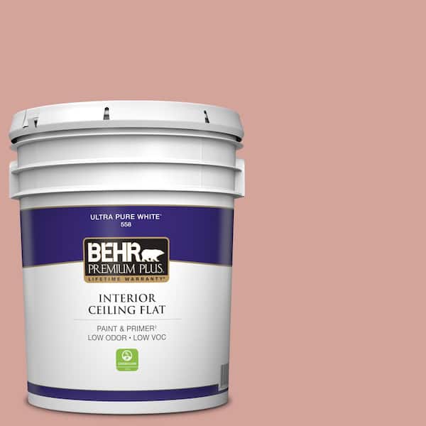 BEHR PREMIUM PLUS 5 gal. #S160-3 Bubble Shell Ceiling Flat Interior Paint
