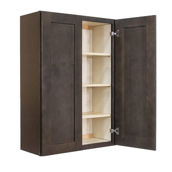 Lancaster Shaker Assembled 30x42x12 in. Wall Cabinet with 2 Doors 3 Shelves in White Lancaster Shaker Assembled 30x42x12 in. Wall Cabinet with 2 Doors 3 Shelves in White