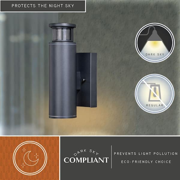 Cascadia Lavage 4.75-in H Textured Black Dark Sky LED Outdoor Wall Light Cascadia Lavage 4.75-in H Textured Black Dark Sky LED Outdoor Wall Light