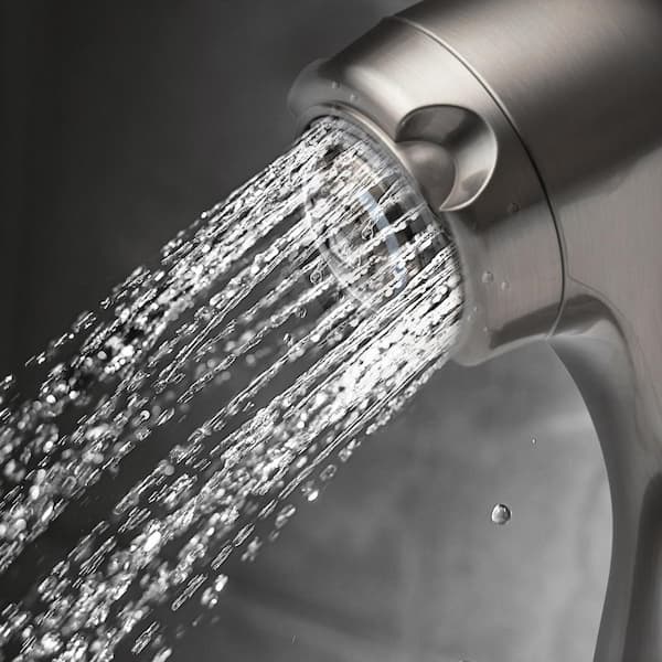 Earth Spa 3-Spray with 1.5 GPM 2.7-in. Wall Mount Handheld Shower Head in Brushed Nickel, (1-Pack)