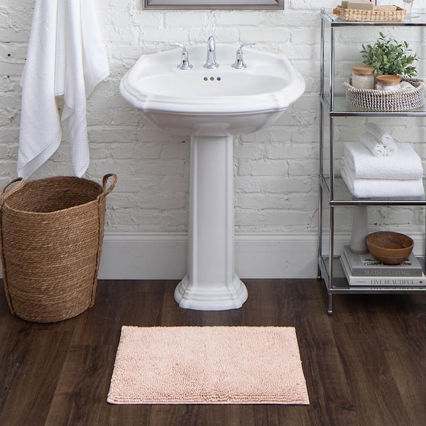 Classic Cotton ll Blush 21 in. x 34 in. Cotton Bath Mat