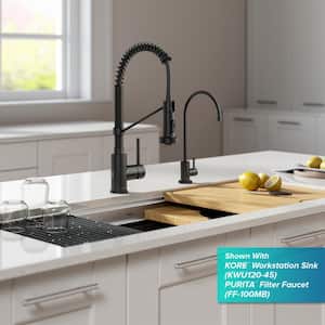 Bolden Single Handle Pull-Down Sprayer Kitchen Faucet with Touchless Sensor in Matte Black