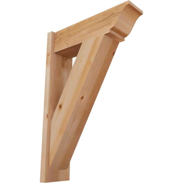 Ekena Millwork 8 in. x 36 in. x 24 in. Traditional Smooth Western Red Cedar Outlooker