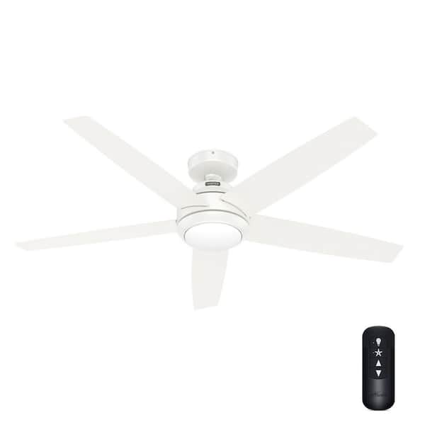 Hunter Zayden 52 in. Integrated LED Indoor Fresh White Ceiling Fan