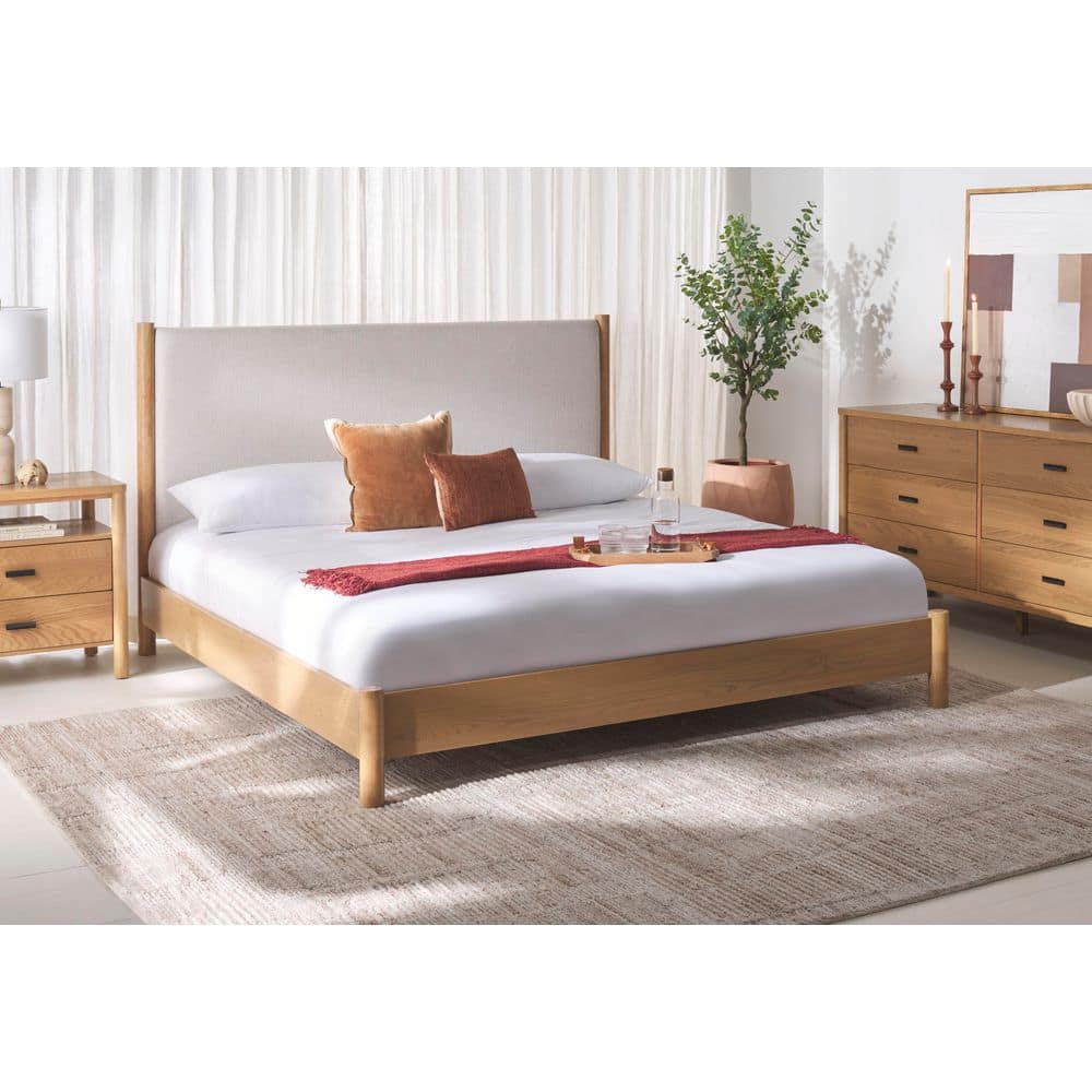 Jaylessa Brown Wood Frame Queen Panel Bed price history on PriceWatchPro