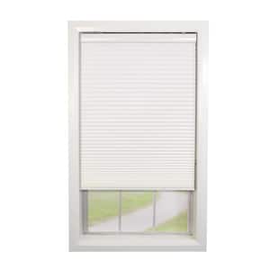 White Cordless Light Filtering Polyester Honeycomb Shade 27 in. W x 72 in. L