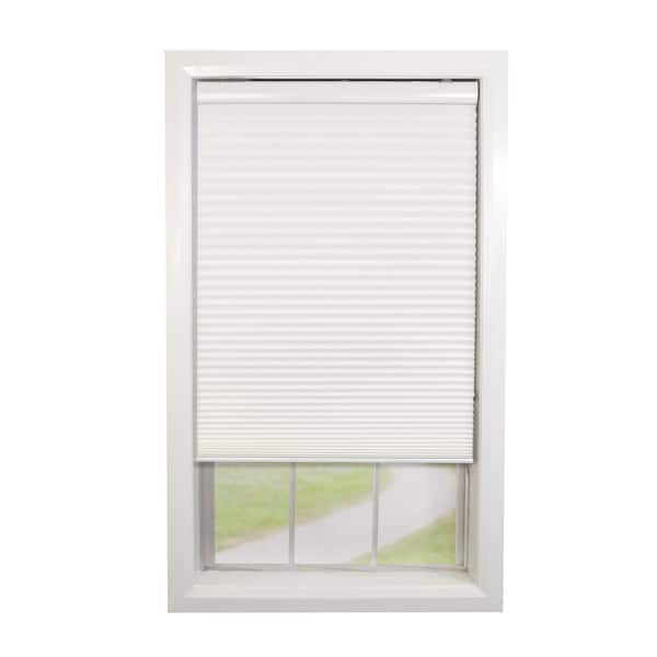 Versailles Home Fashions White Cordless Light Filtering Polyester Honeycomb Shade 27 in. W x 72 in. L