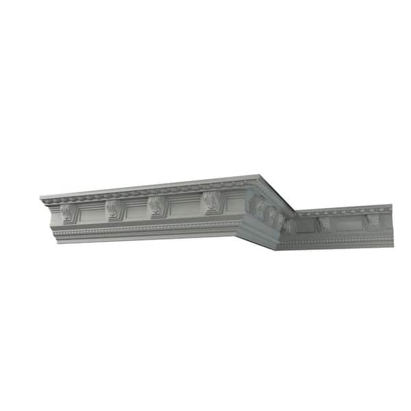 Ekena Millwork Arianna 6.625 in. D x 4.75 in. W x 12 in. L Polyurethane Crown Moulding Sample