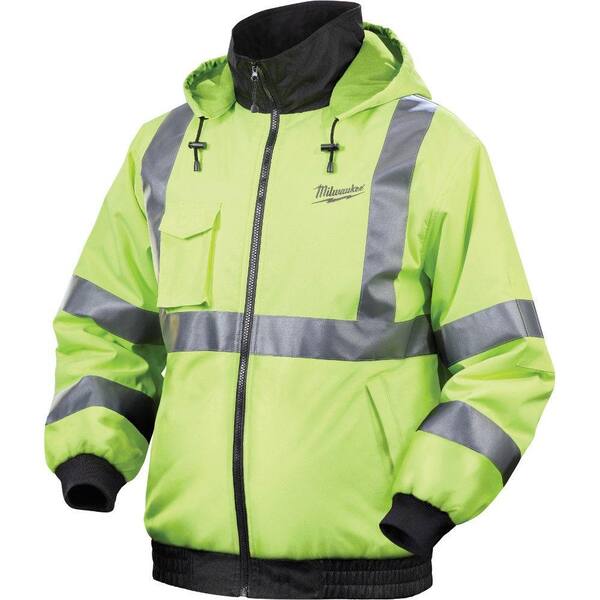 Milwaukee Unisex XXXX-Large M12 Lithium-Ion Cordless High Visibility Heated Jacket Kit (Battery and Charger Included)
