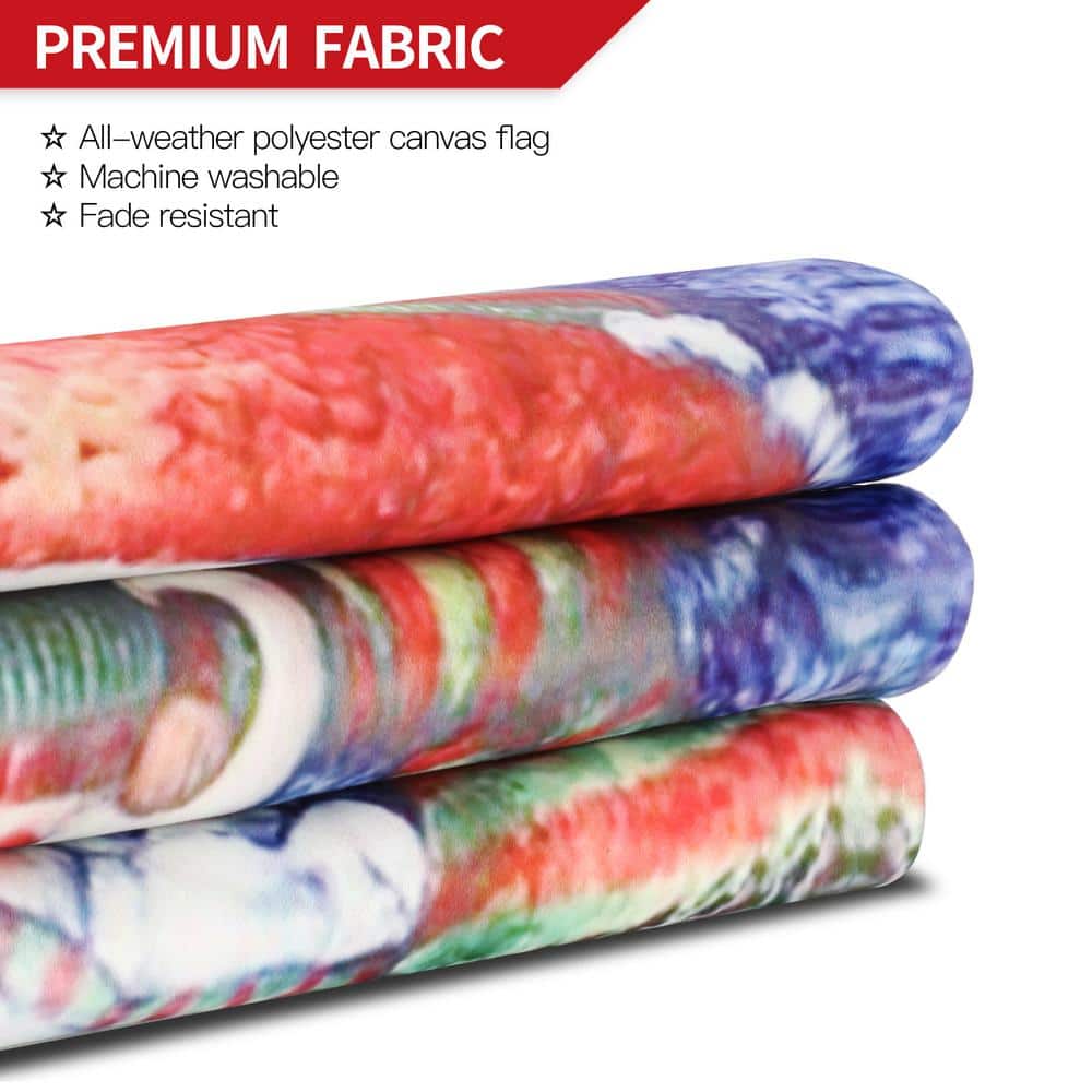 Seasonal Multicolor Polyester Double-Sided Garden Flag Set