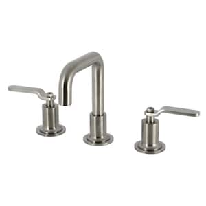 Whitaker 8 in. Widespread Double Handle Bathroom Faucet in Brushed Nickel
