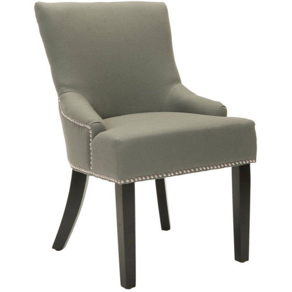 Lotus Sea Mist Linen Upholstered Parsons Side Chair