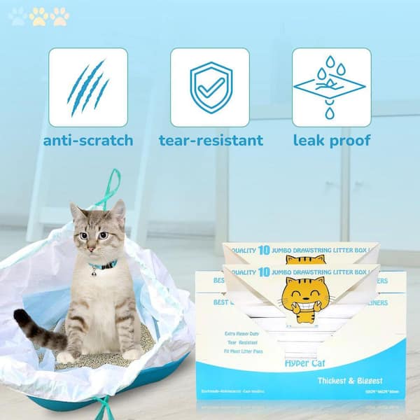 Hyper 36 in. x 18 in. Extra Heavy-Duty Jumbo Size Cat Pan Liners