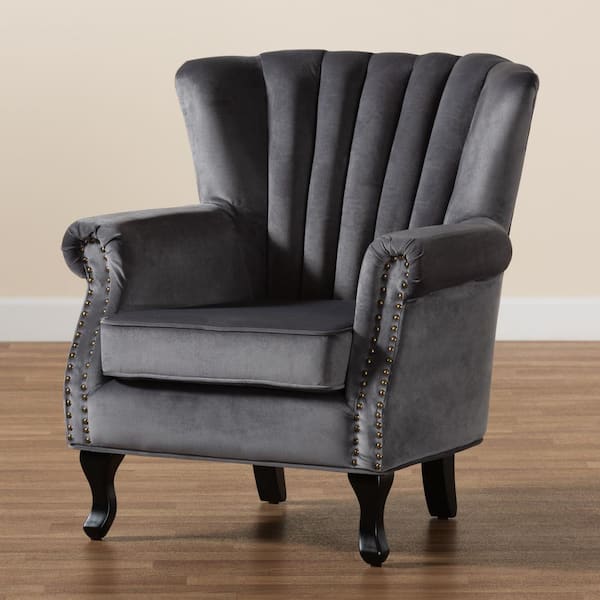 Reviews for Baxton Studio Relena Grey and Dark Brown Armchair Pg