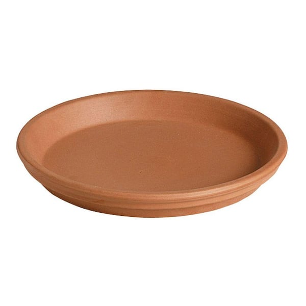 Deroma 6-3/4 in. Small Terra Cotta Clay Saucer