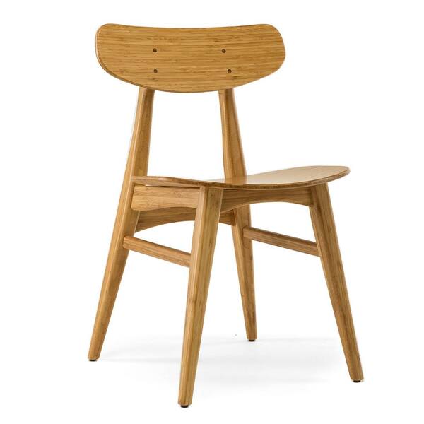 Greenington CASSIA Bamboo Dining Chair with Leather Seat - Caramelized (Set of 2) Greenington CASSIA Bamboo Dining Chair with Leather Seat - Caramelized (Set of 2)