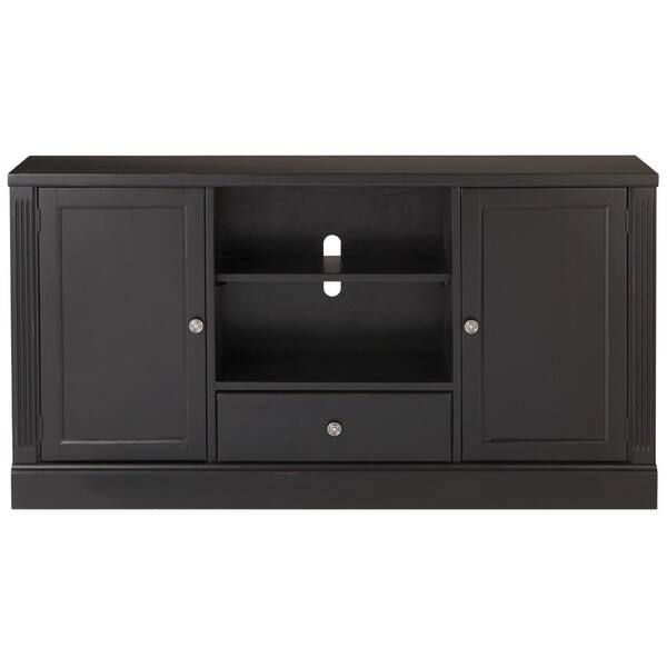 Unbranded Edinburgh Distressed Black Modular TV Stand