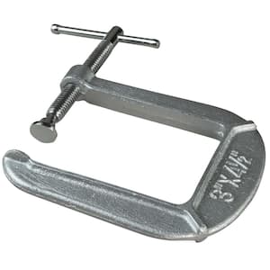 CM Series 3 in. Drop Forged C-Clamp with 4-1/2 in. Throat Depth