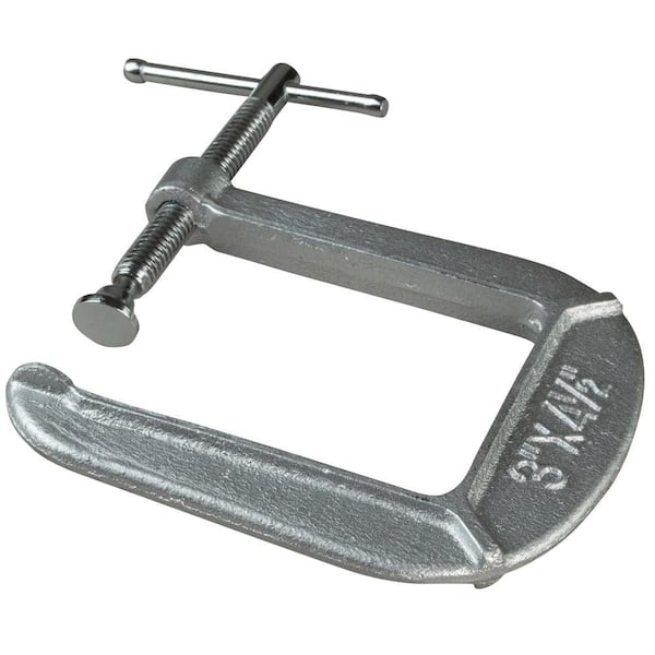 BESSEY CM Series 3 in. Drop Forged C-Clamp with 4-1/2 in. Throat Depth