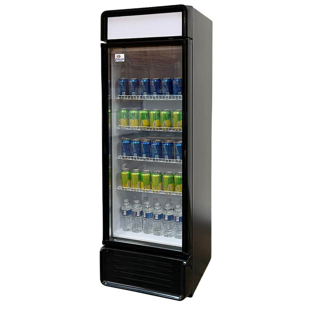 Cooler Depot 36in.W 18cu.ft Slim Fridge Commercial upright glass door  Refrigerator Drinks Cooler in Black CD-36R - The Home Depot