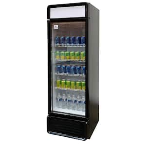 22 in. 9 cu. ft. Glass Door Merchandiser Refrigerator in Black