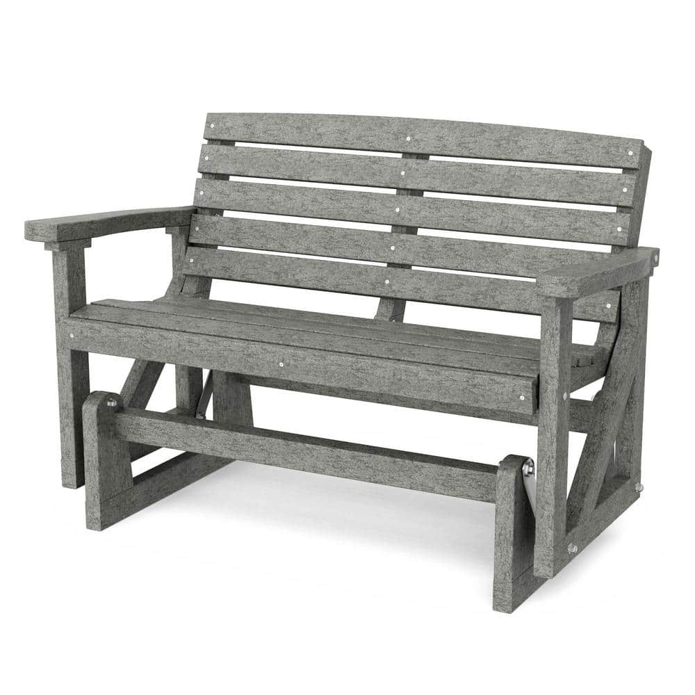 Classic 2-Person Dark Gray Plastic Outdoor Glider price history on PriceWatchPro