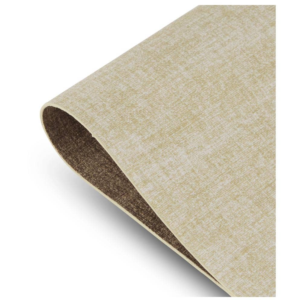 Linen to Natural Faux Leather Reversible Rectangular Placemats Set of 4