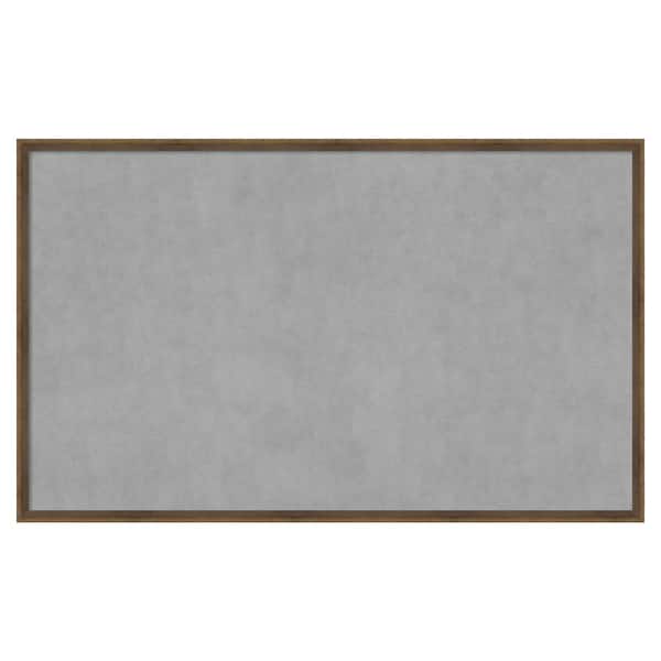 Amanti Art Lucie Light Bronze 41 in. x 25 in Framed Magnetic Board