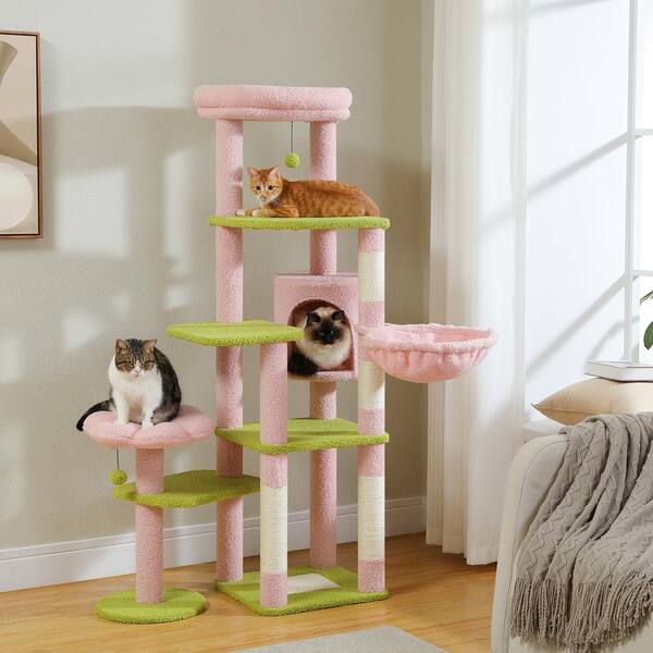 Goth Cat Tree Mhroom Cat Tree, Cute Cat Tower With Full-Wrapped