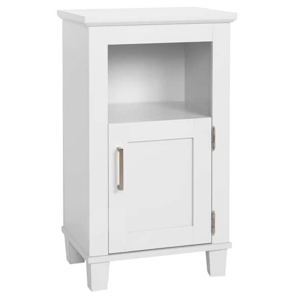 Shaker Style 16 in. W x 12 in. D x 27.7 in. H Floor Cabinet in White