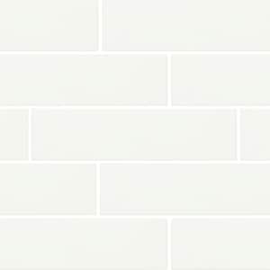 LuxeCraft White 2 in. x 8 in. Glazed Ceramic Undulating Wall Tile (487.68 sq. ft./pallet)