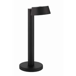 Kovacs 13.25 in. Black Dimmable CCT LED Task and Reading Table Lamp with Adjustable Height and Rotating Aluminum Shade
